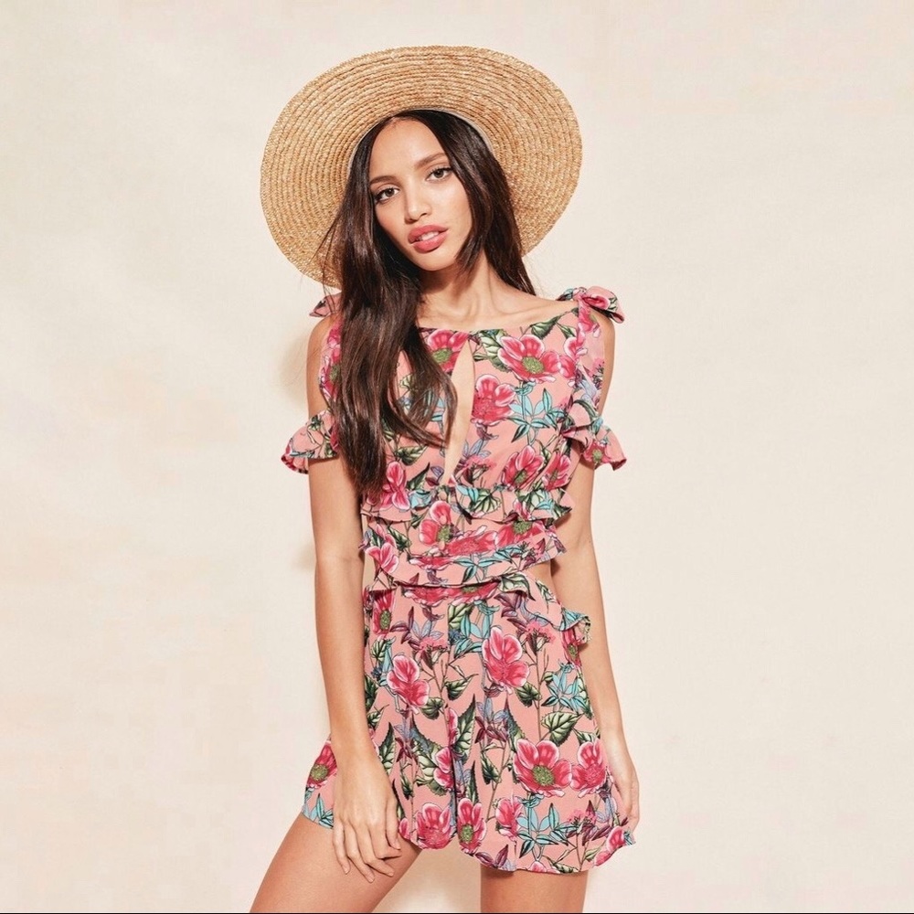 NWT For Love and Lemons Churro Romper